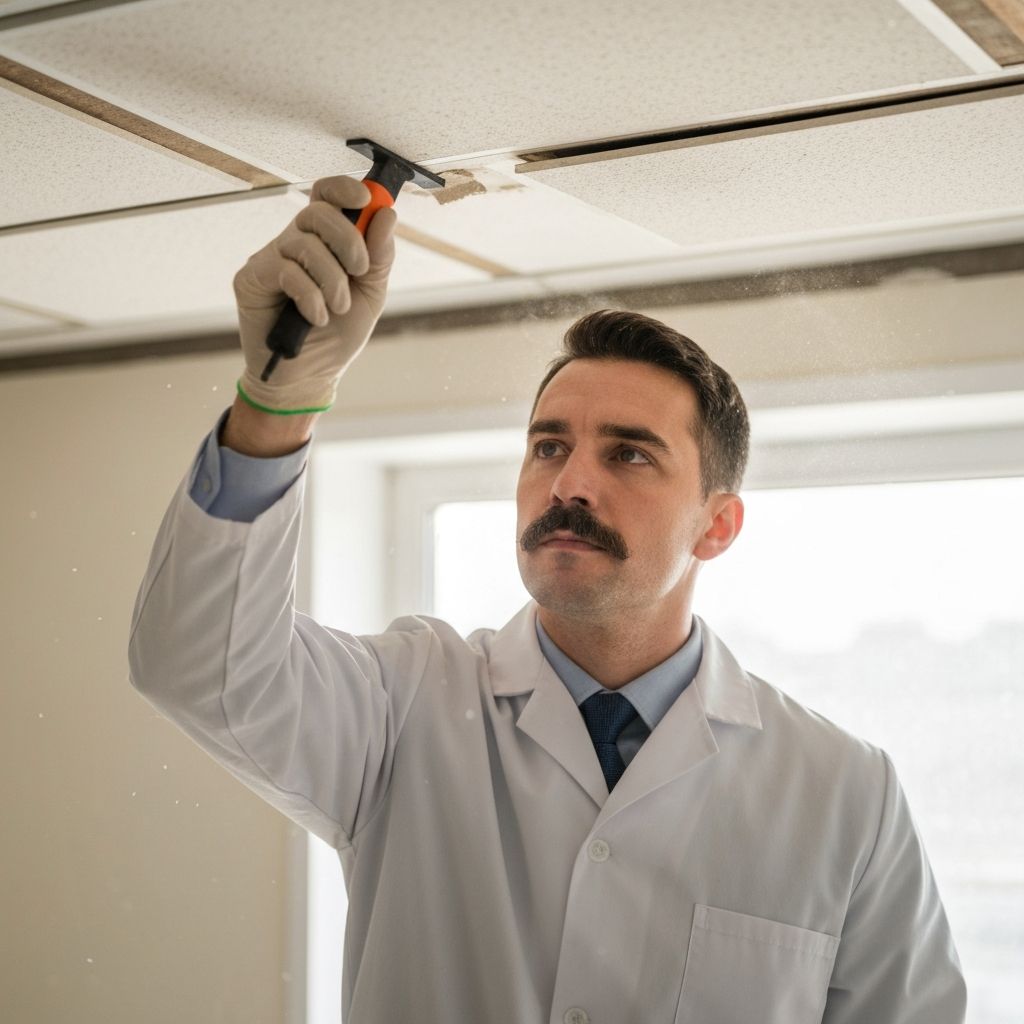 Asbestos inspection in progress